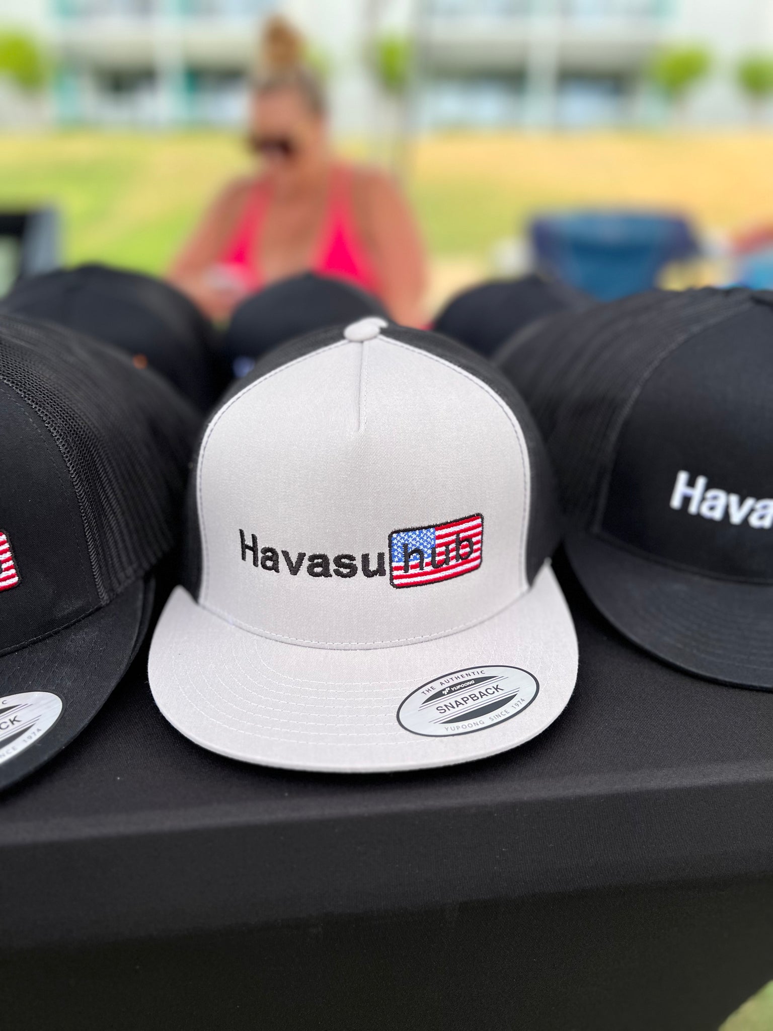 Havasu Hub American Flag Black Hat