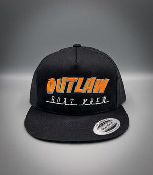 Outlaw Boat Krew Neon Black Hat