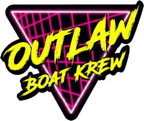 Outlaw Boat Krew 80's Sticker