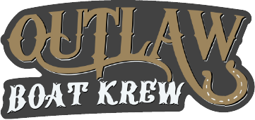 Outlaw Boat Krew Cowboy Sticker