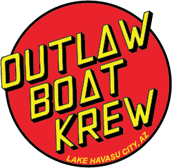 Outlaw Boat Krew Skate Sticker