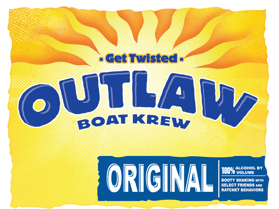 Outlaw Boat Krew Twisted Sticker